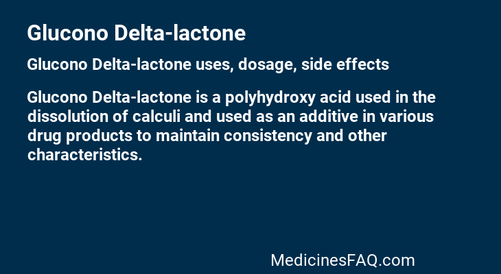 Glucono Delta-lactone