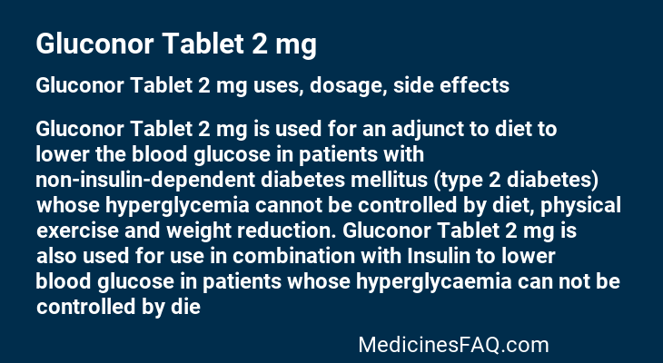 Gluconor Tablet 2 mg