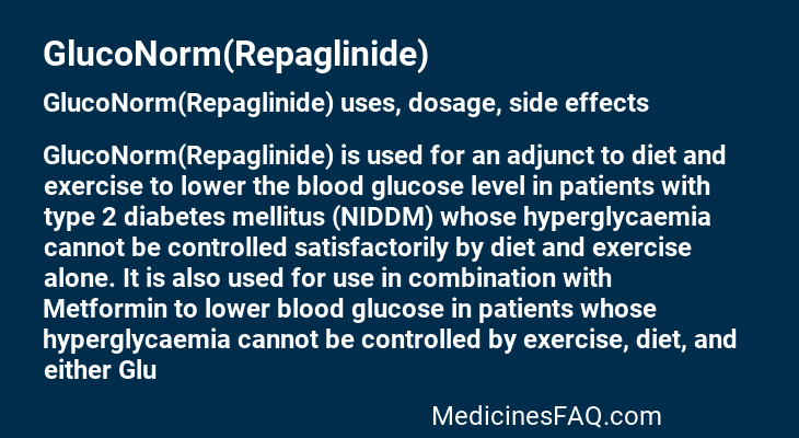 GlucoNorm(Repaglinide)