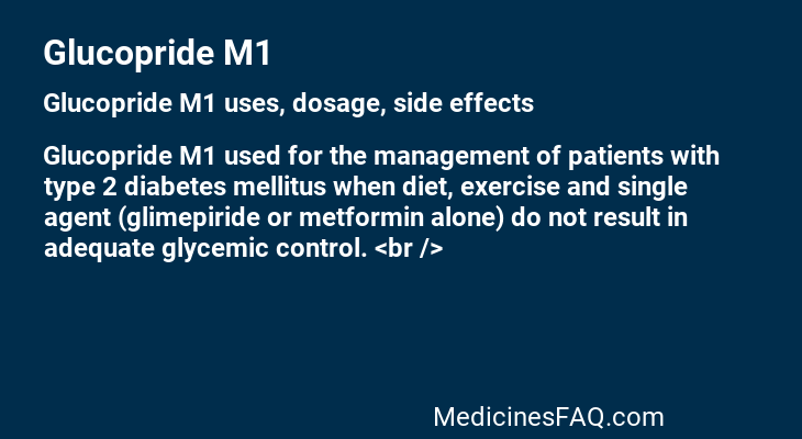 Glucopride M1