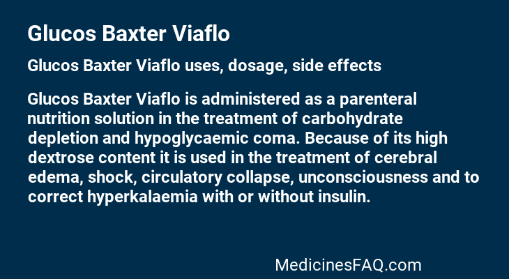 Glucos Baxter Viaflo