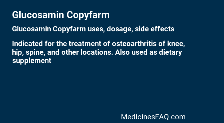 Glucosamin Copyfarm