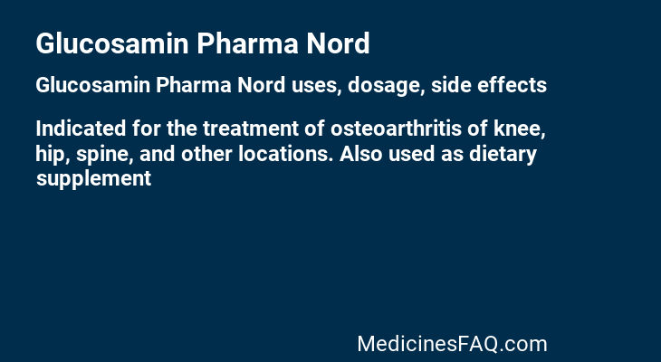 Glucosamin Pharma Nord