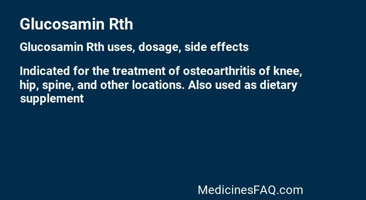 Glucosamin Rth