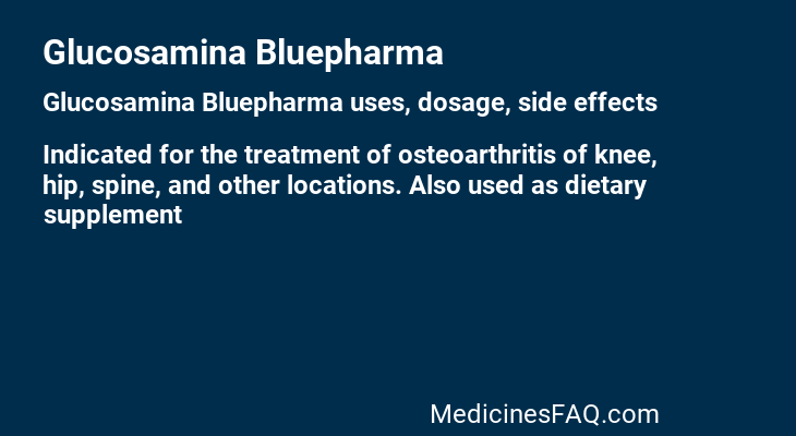 Glucosamina Bluepharma