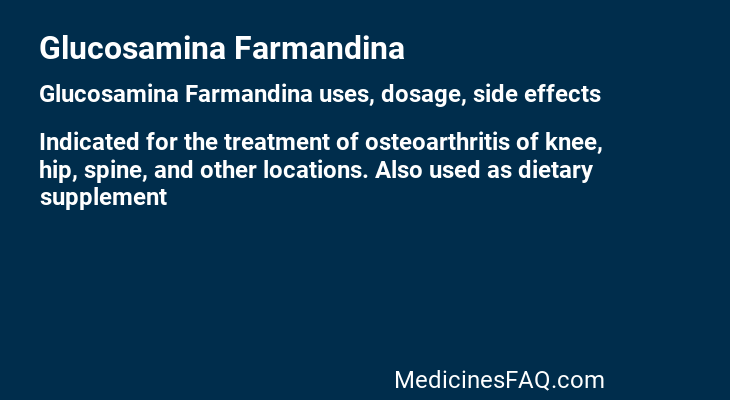 Glucosamina Farmandina