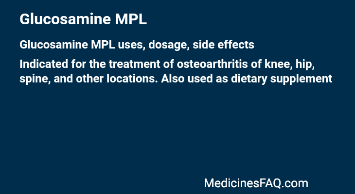 Glucosamine MPL