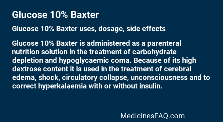 Glucose 10% Baxter