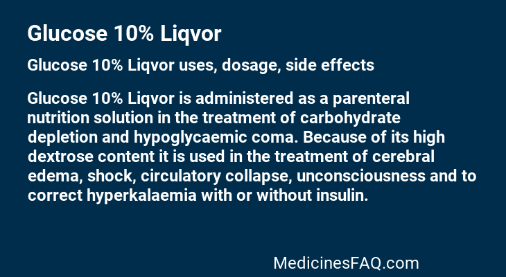 Glucose 10% Liqvor