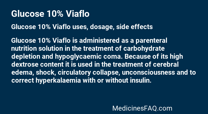 Glucose 10% Viaflo