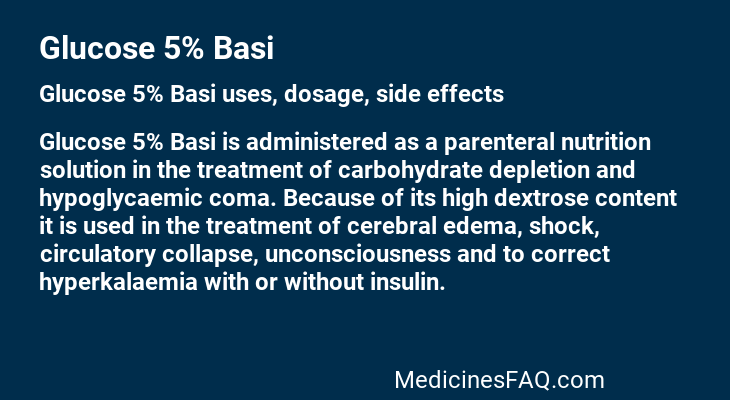 Glucose 5% Basi