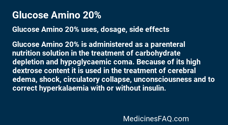 Glucose Amino 20%