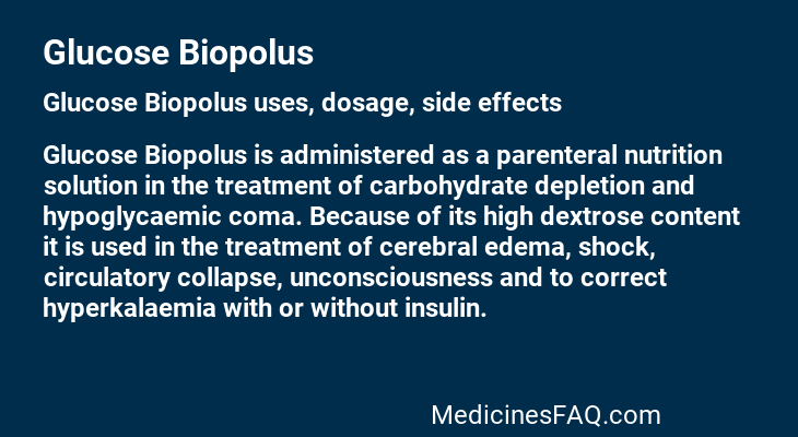 Glucose Biopolus
