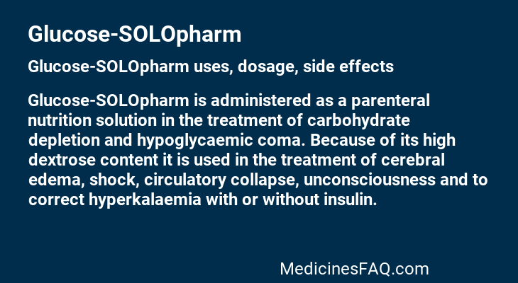 Glucose-SOLOpharm