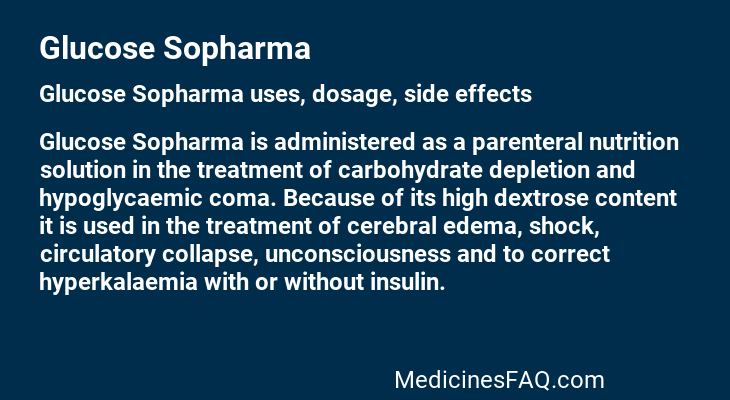 Glucose Sopharma