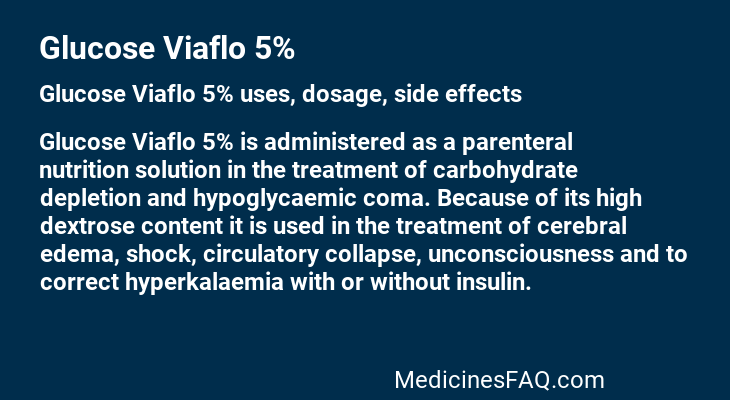 Glucose Viaflo 5%