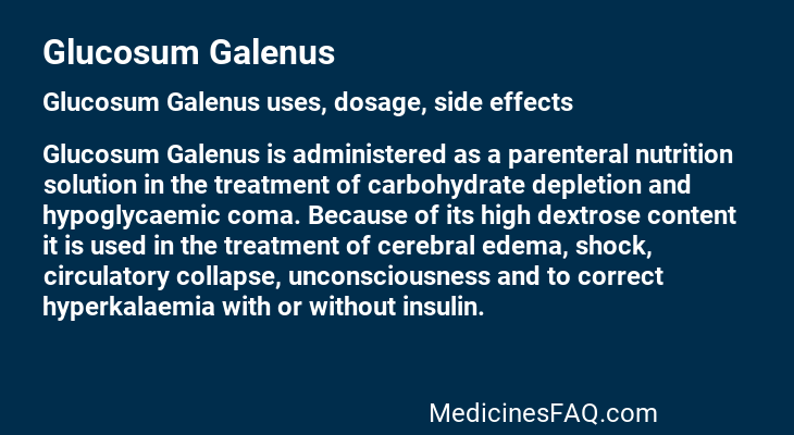 Glucosum Galenus
