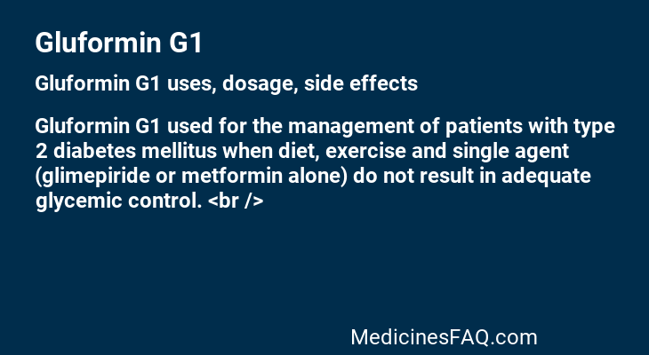 Gluformin G1