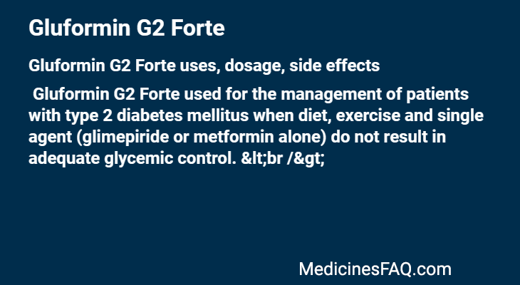 Gluformin G2 Forte