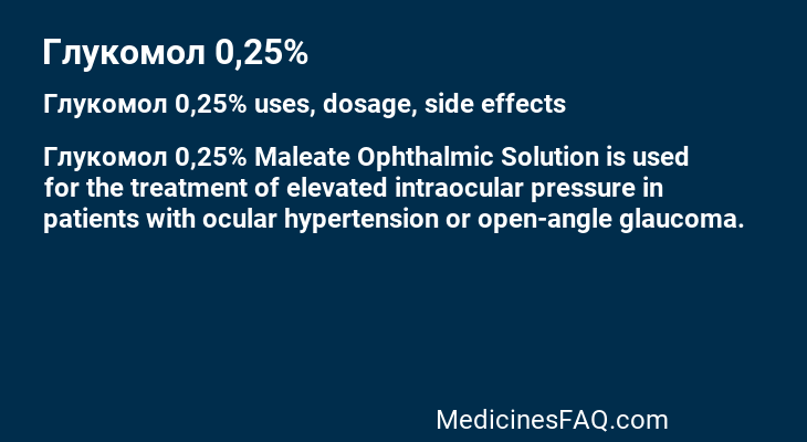 Глукомол 0,25%