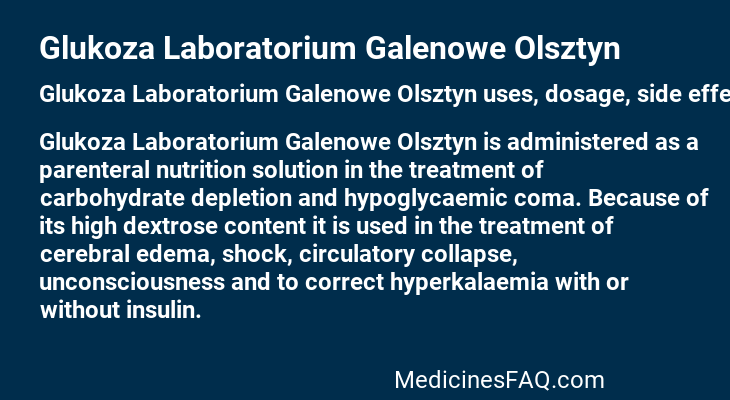 Glukoza Laboratorium Galenowe Olsztyn