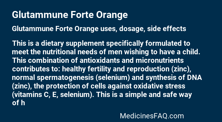 Glutammune Forte Orange