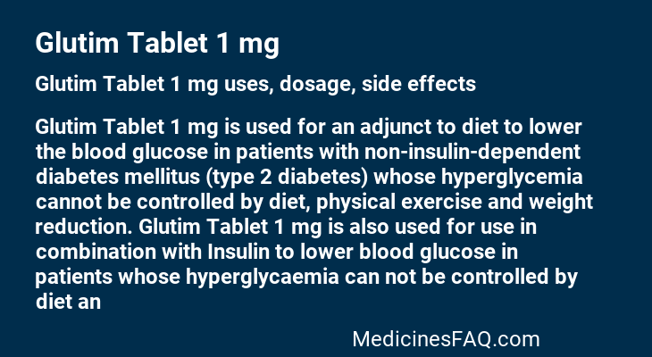 Glutim Tablet 1 mg