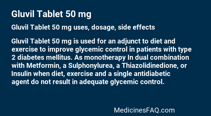 Gluvil Tablet 50 mg