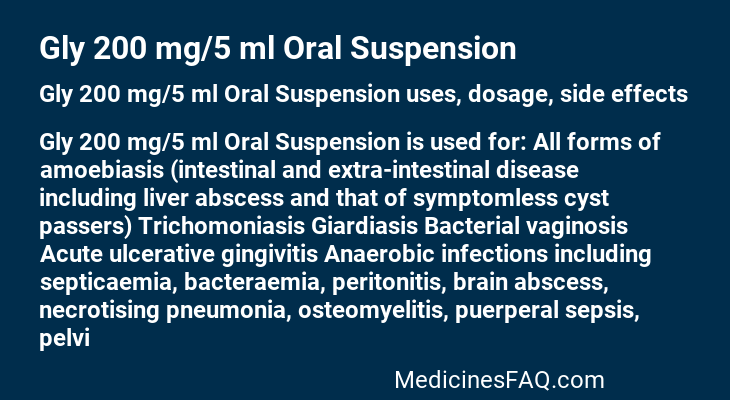 Gly 200 mg/5 ml Oral Suspension