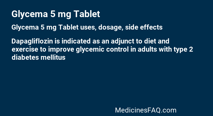 Glycema 5 mg Tablet