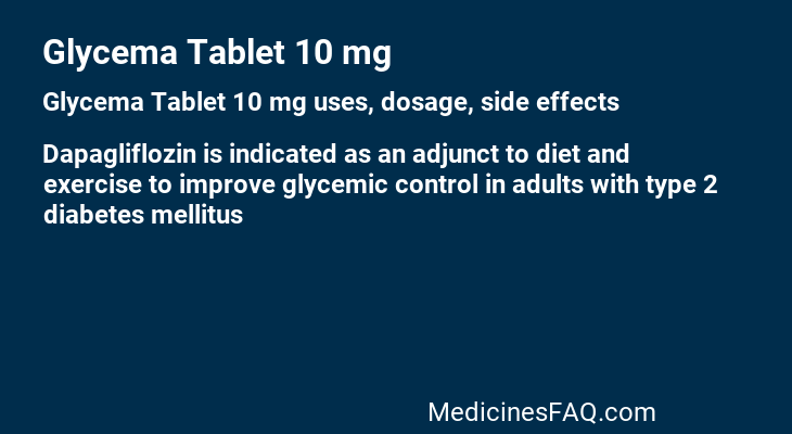 Glycema Tablet 10 mg