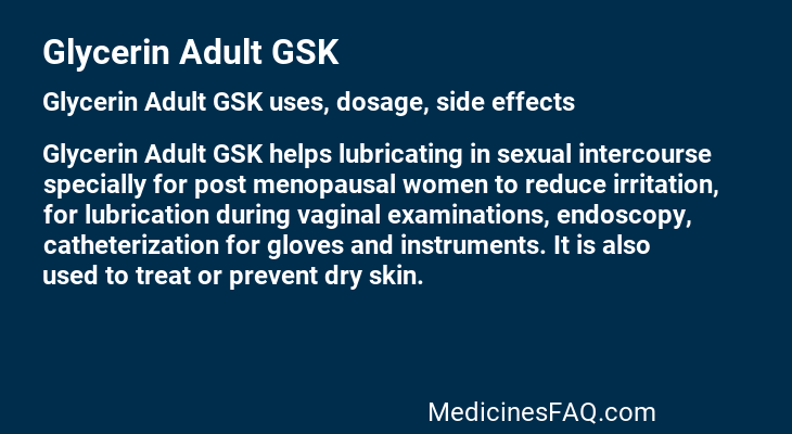 Glycerin Adult GSK