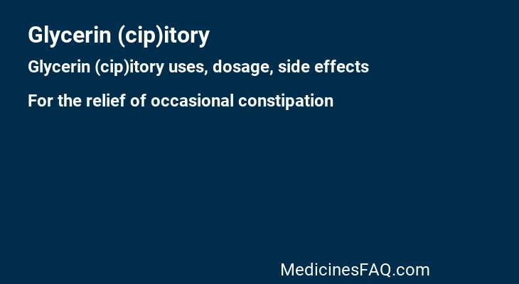 Glycerin (cip)itory