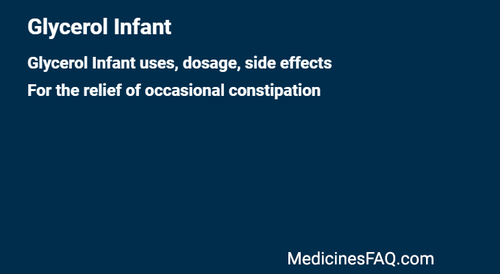 Glycerol Infant