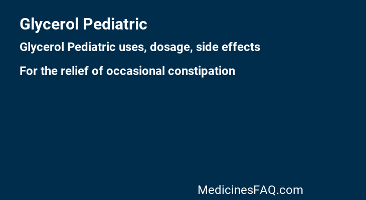 Glycerol Pediatric