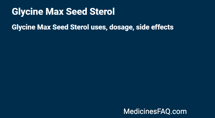 Glycine Max Seed Sterol
