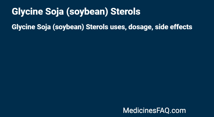 Glycine Soja (soybean) Sterols