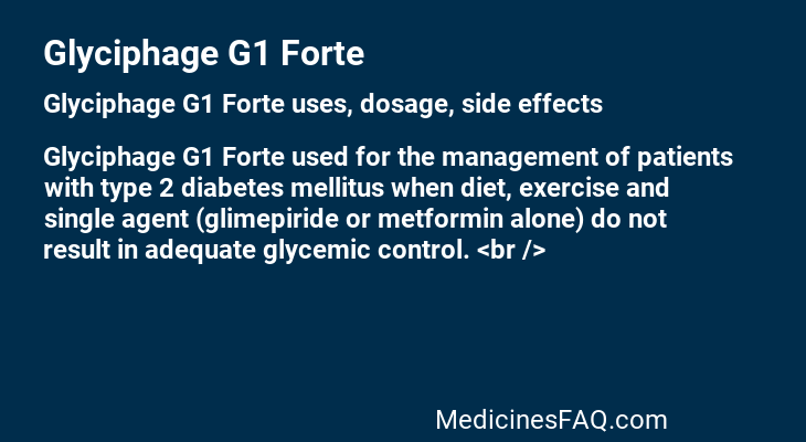 Glyciphage G1 Forte