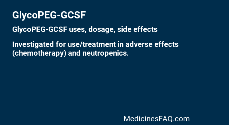 GlycoPEG-GCSF