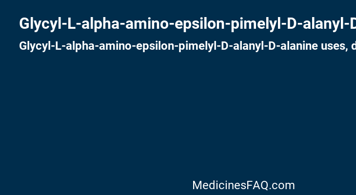 Glycyl-L-alpha-amino-epsilon-pimelyl-D-alanyl-D-alanine