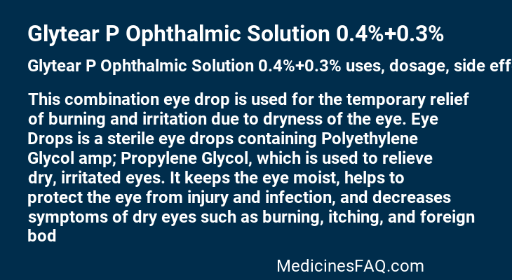 Glytear P Ophthalmic Solution 0.4%+0.3%