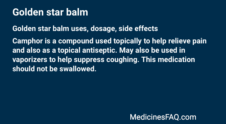 Golden star balm