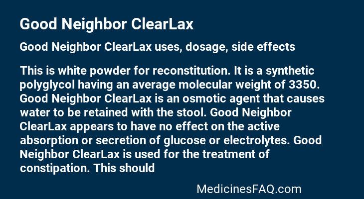 Good Neighbor ClearLax