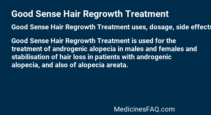 Good Sense Hair Regrowth Treatment