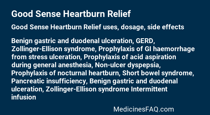 Good Sense Heartburn Relief