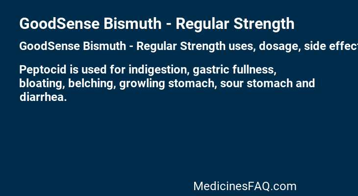 GoodSense Bismuth - Regular Strength