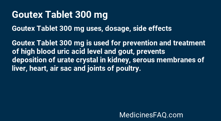 Goutex Tablet 300 mg