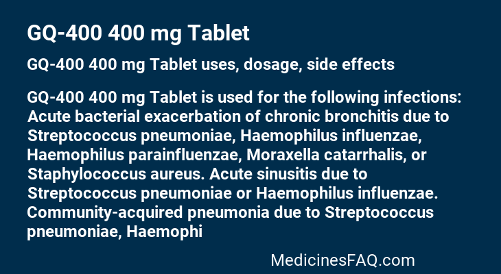 GQ-400 400 mg Tablet