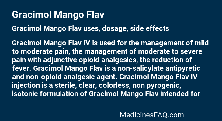 Gracimol Mango Flav