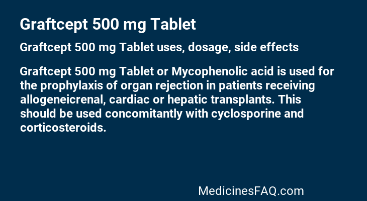 Graftcept 500 mg Tablet